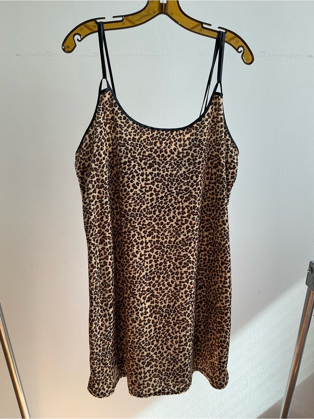 California Dynasty cheetah print slip dress